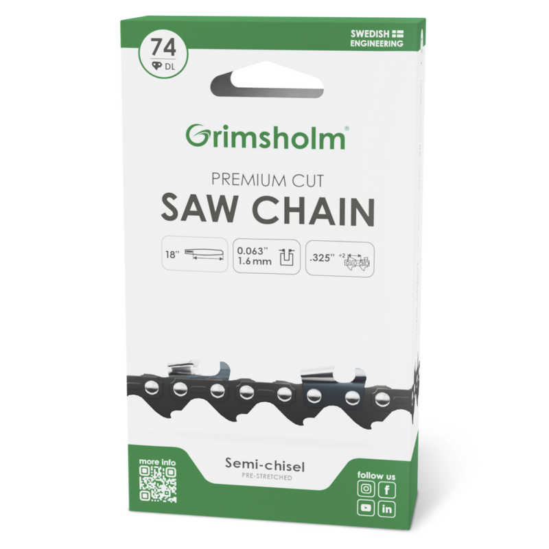 Sagkjede | Premium Cut | 0.325" | 1.6mm | 74DL