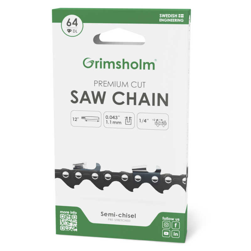 Sagkjede | Premium Cut | 1/4" | 1.1mm | 64DL