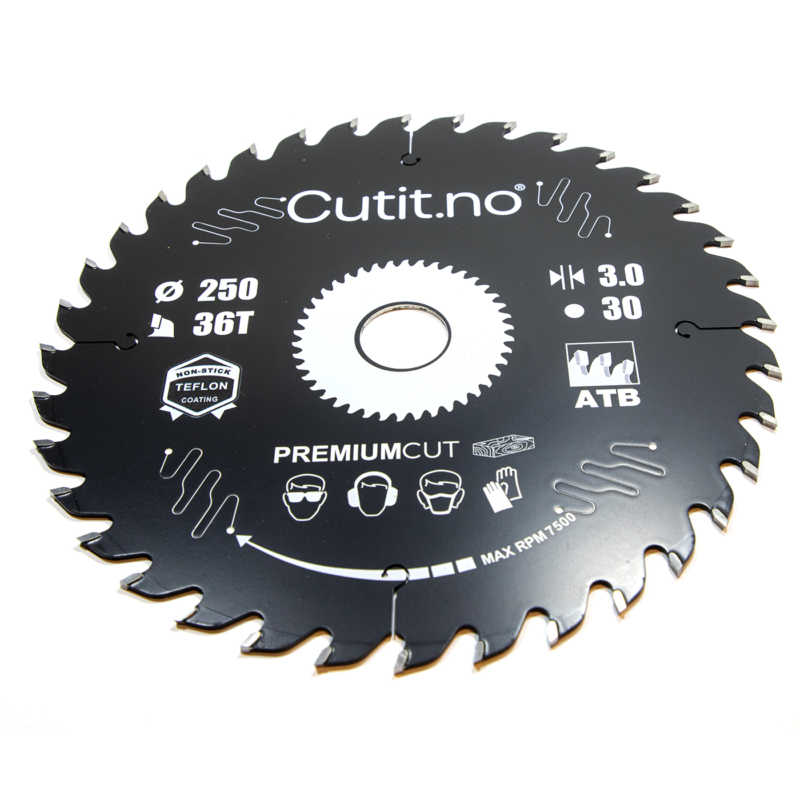 Sagblad | 250mm | 36T | Premium