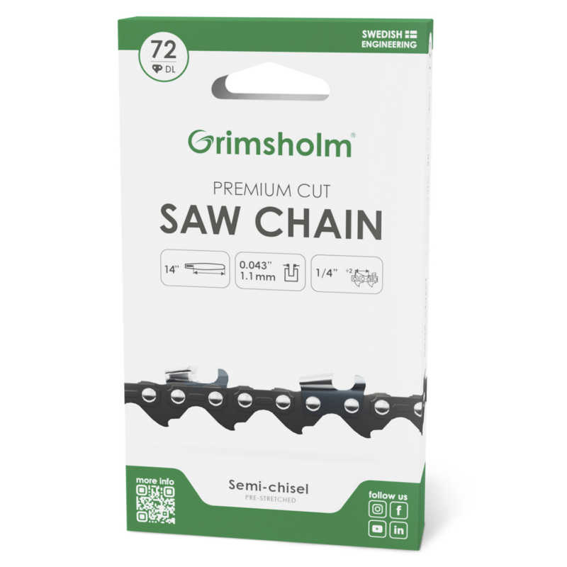 Sagkjede | Premium Cut | 1/4" | 1.1mm | 74DL