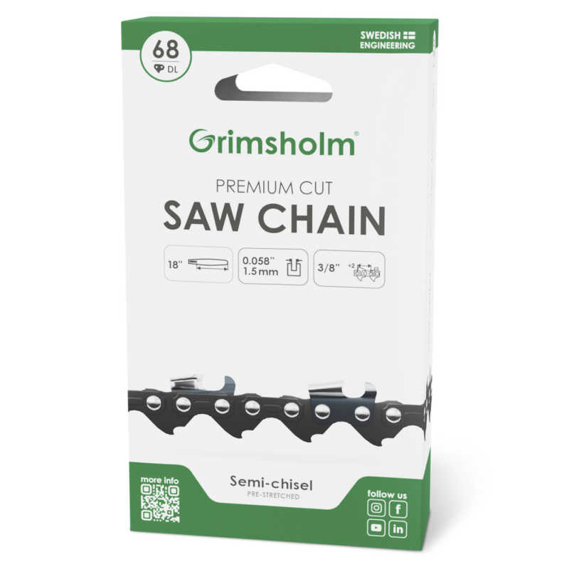 Sagkjede | Premium Cut | 3/8" | 1.5mm | 68DL