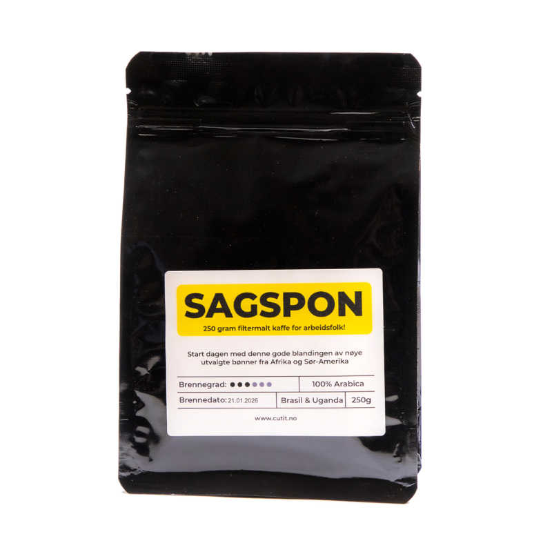Kaffe | Sagspon | Filtermalt | 250g | Uganda